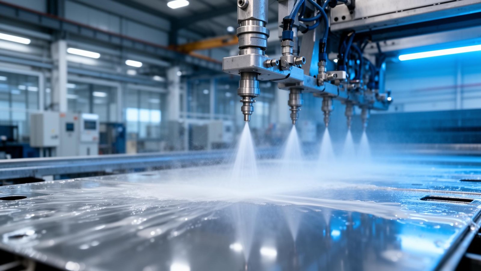 Sistema de pulverización industrial en operación - SprayX Argentina